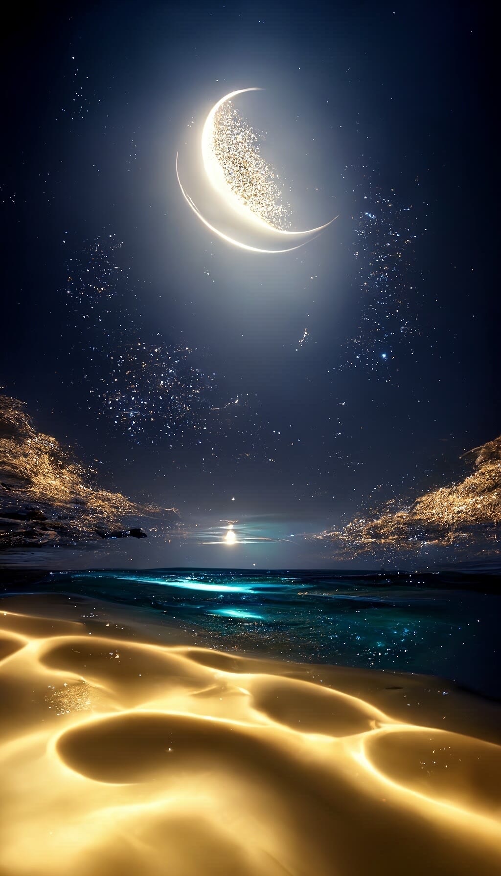 奇幻的星空月亮