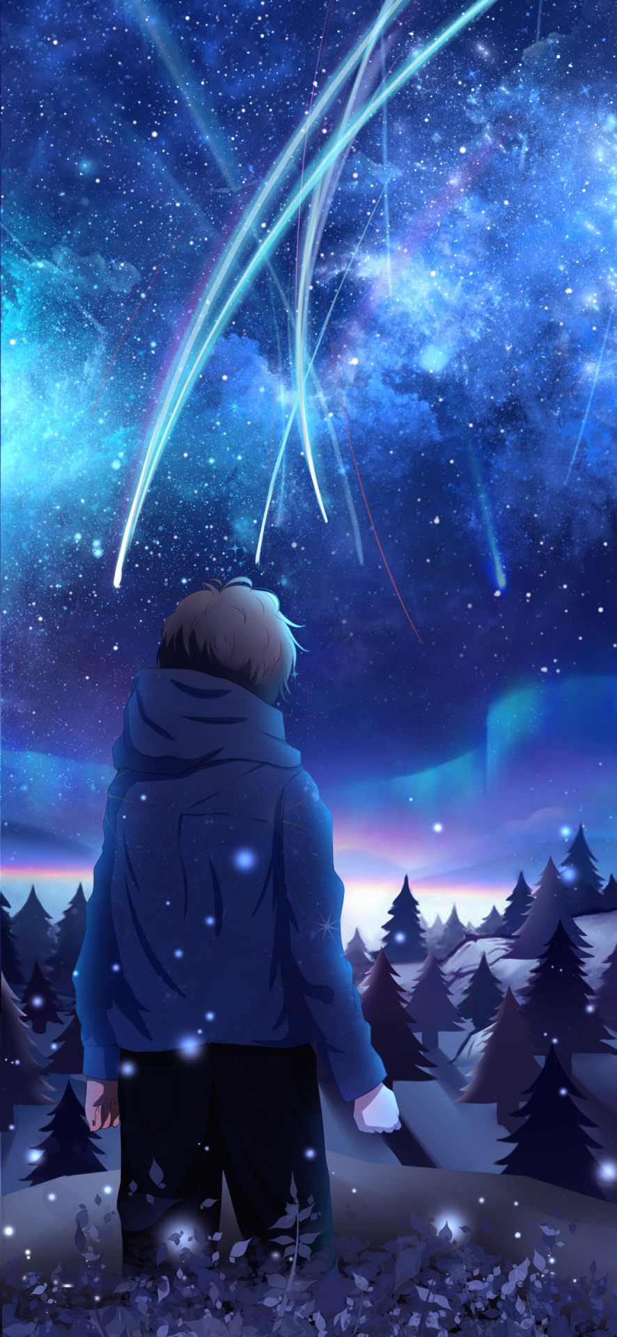 手機屏幕圖片壁紙你的星空男