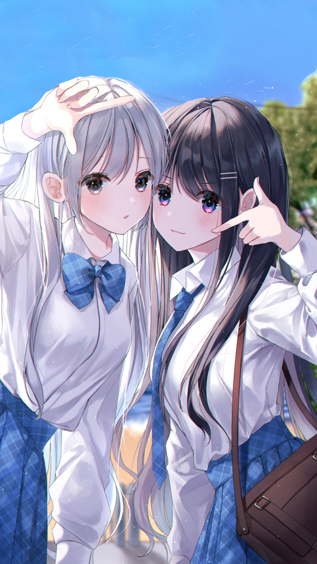 微信壁紙圖【JK美少女合照】
