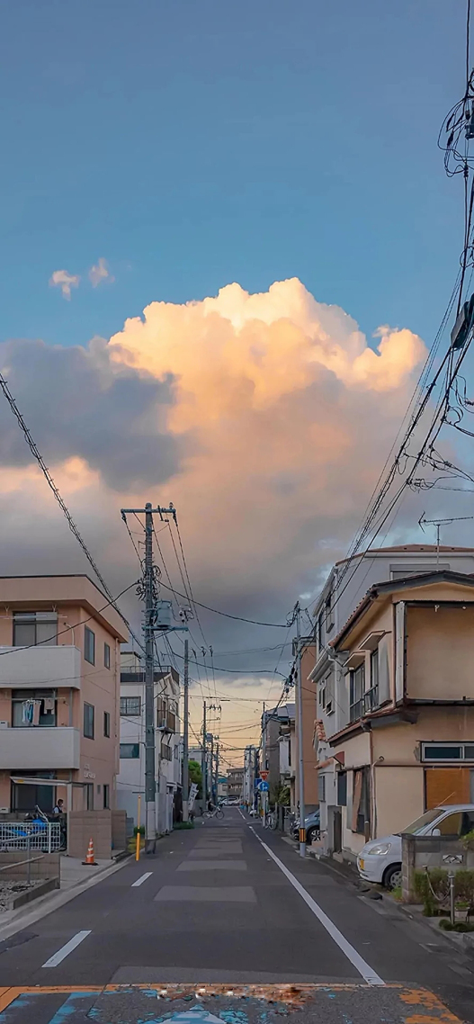 微信背景牆圖片小鎮街道