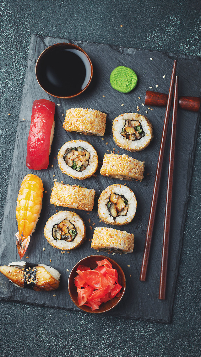 壽司大餐1~美食聊天背景圖 微信