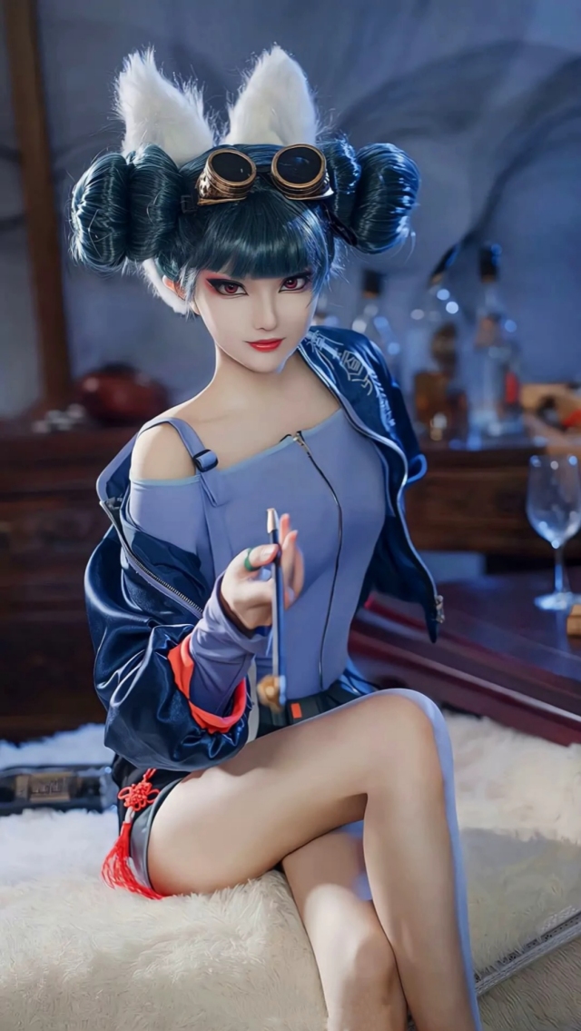 小狐妖寫真微信封面背景圖