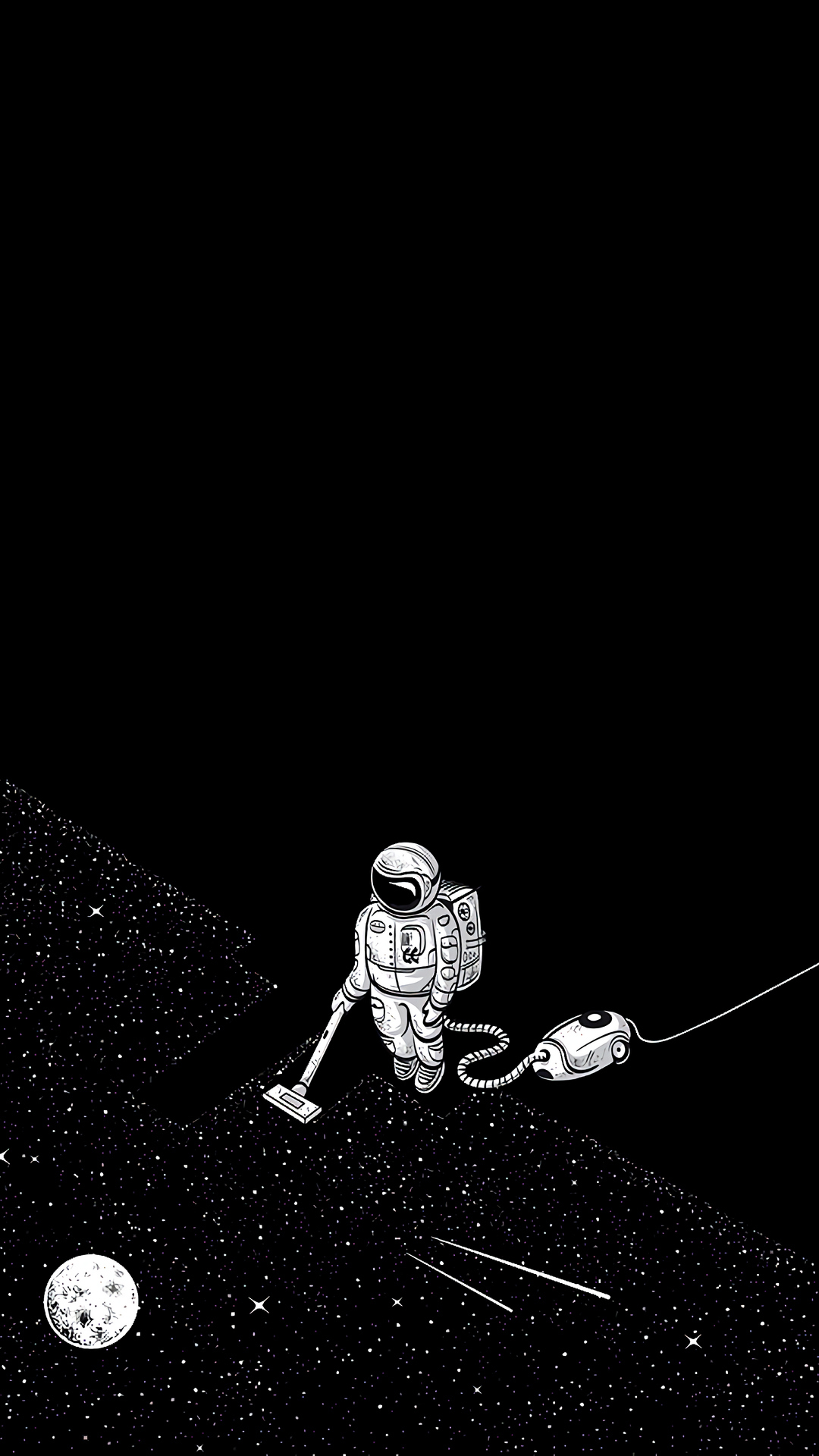 屏保圖片打掃太空