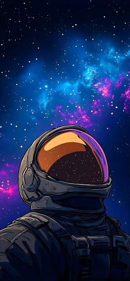  宇航员星空图