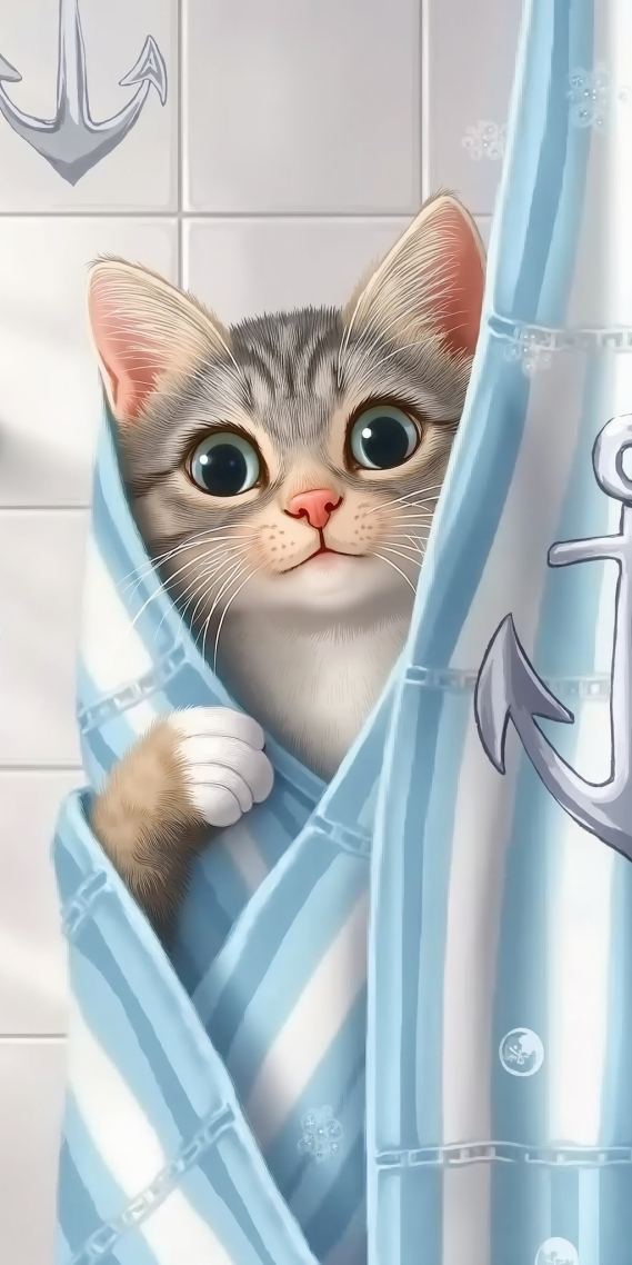 洗澡猫咪
