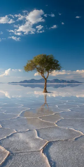 盐镜之上，一棵树的独舞