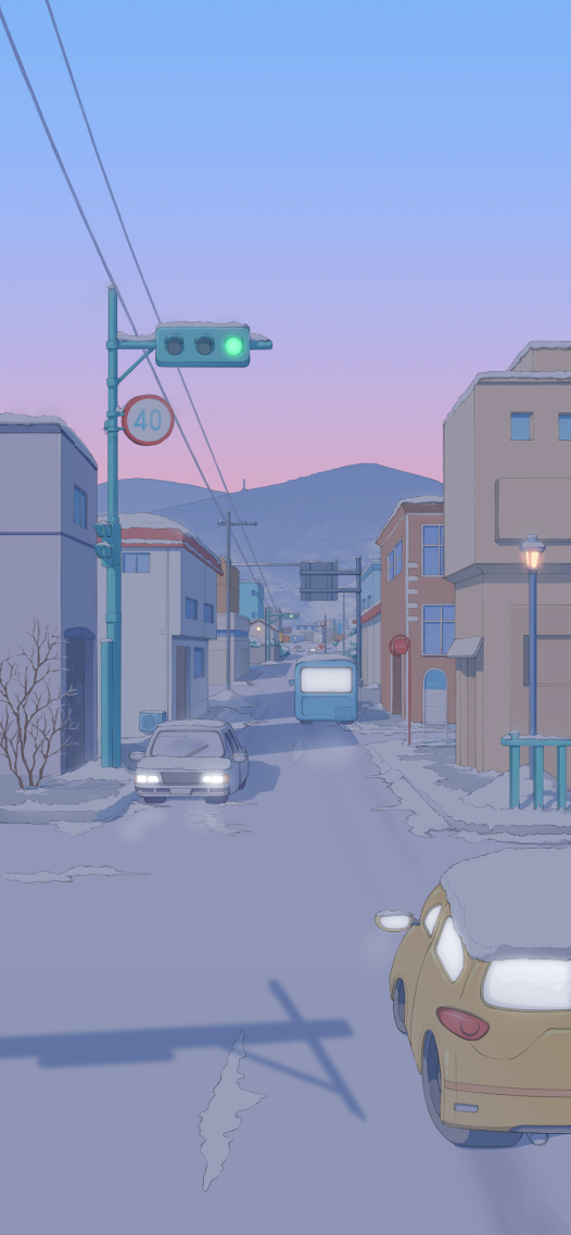 4K黃昏日系街道