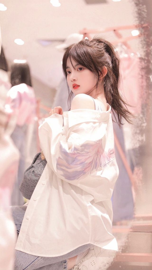 微信背景壁紙清純美女