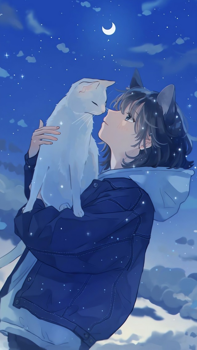 星空女孩與貓