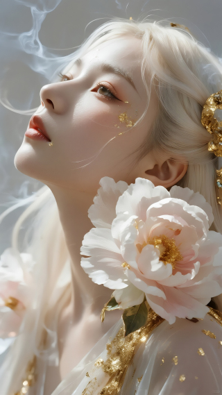 花与少女