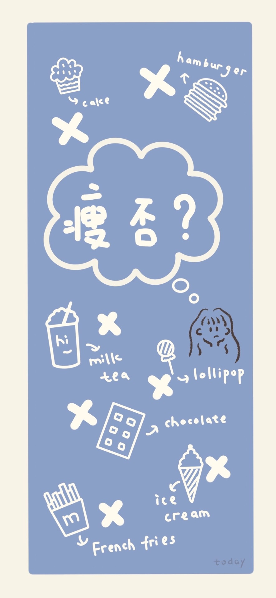 春天不減肥，夏天徒傷悲。
瘦否？