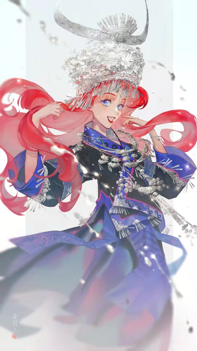 可爱的苗族姑娘