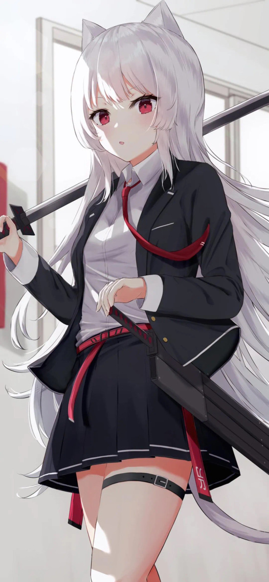 微信聊天背景動漫女