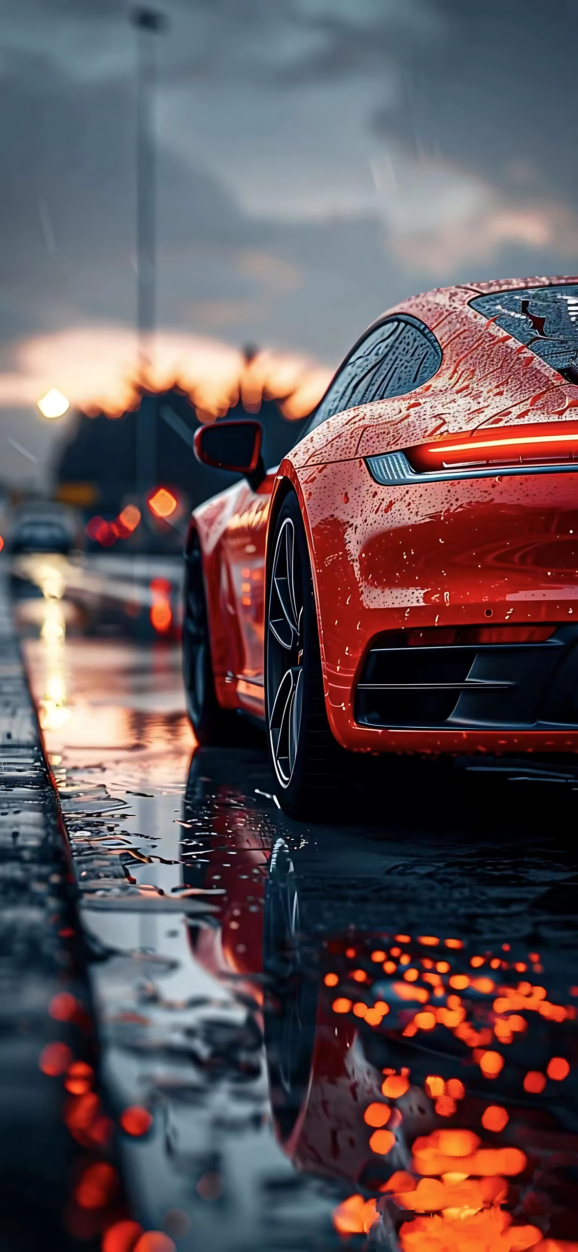 雨天汽車