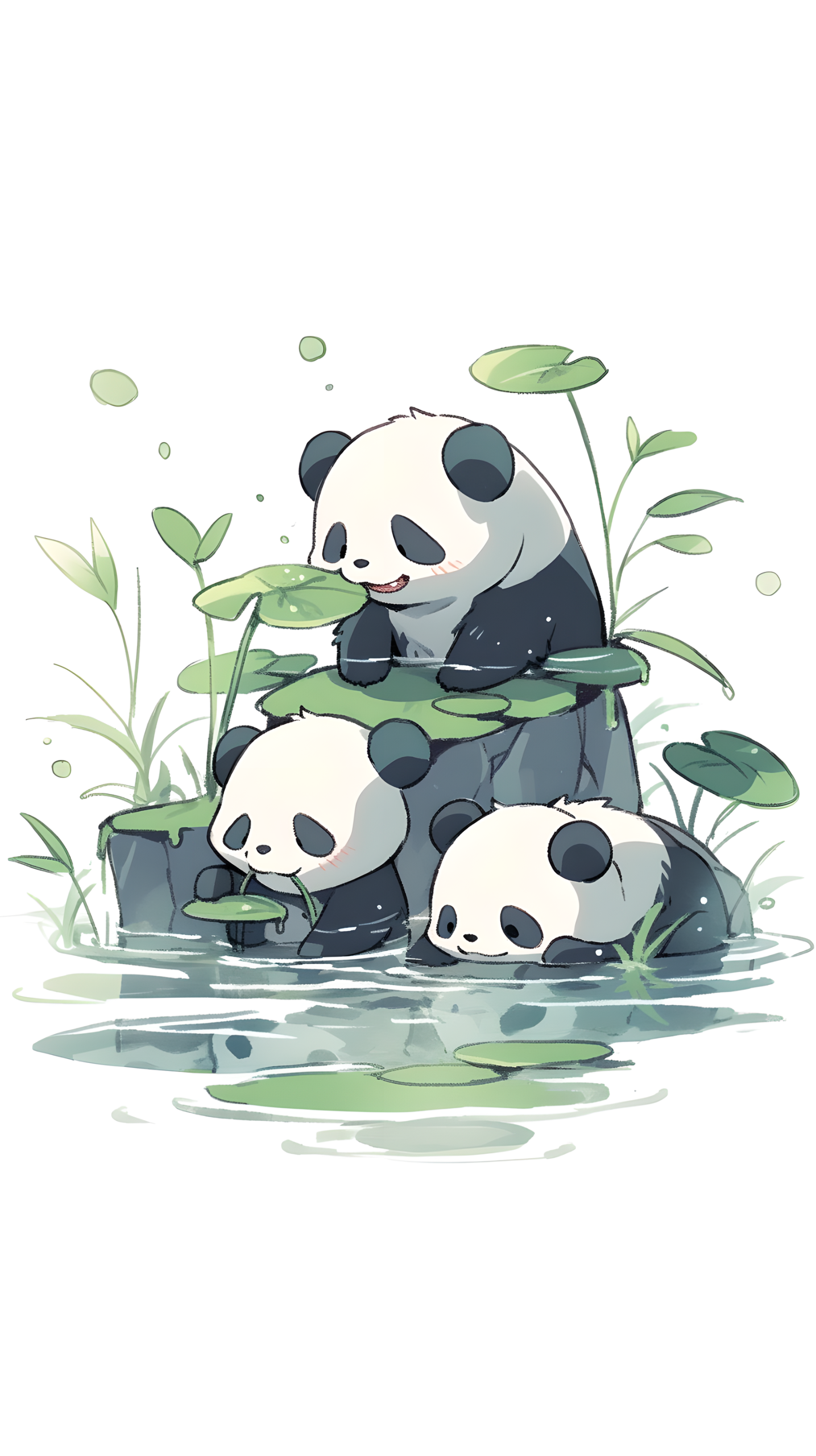 在水中嬉戲的國寶符合邏輯嗎