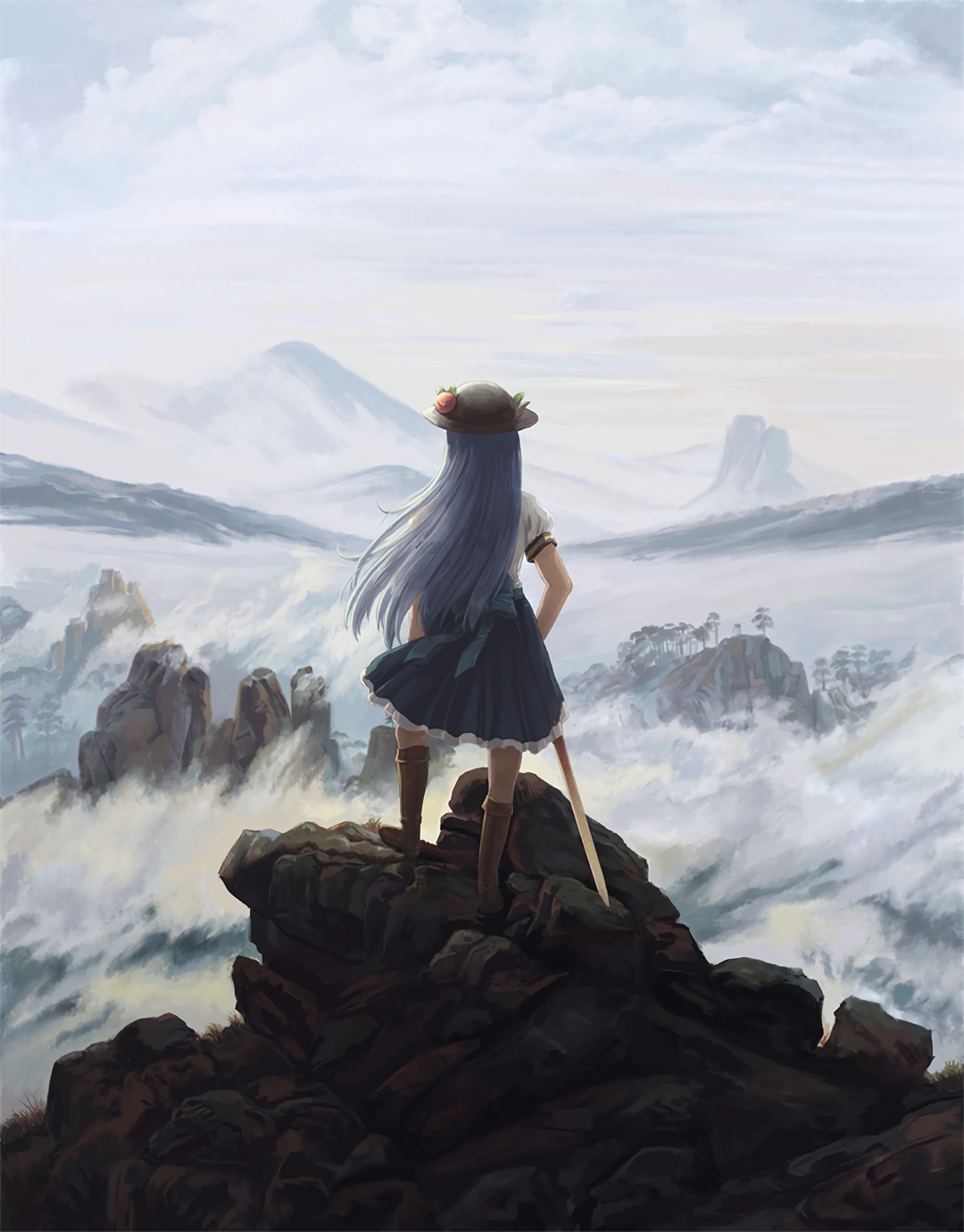 山頂女孩微信主頁背景