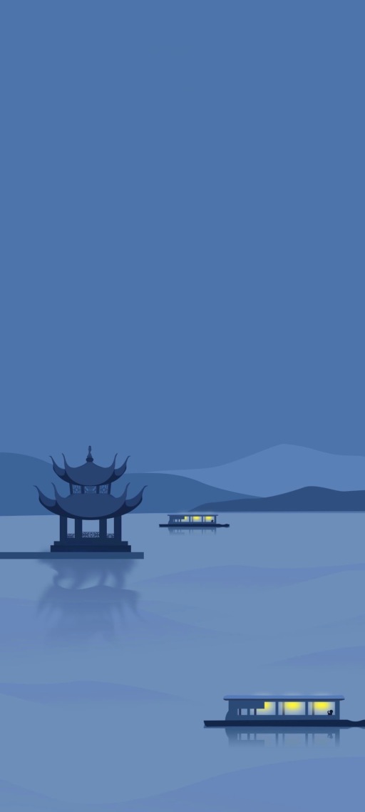 屏幕图片手机高清壁纸简约湖面