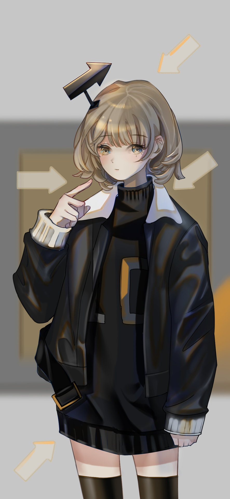 微信聊天背景牆壁紙酷酷的少女