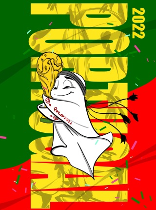 卡塔尔世界杯吉祥物专题系列壁纸