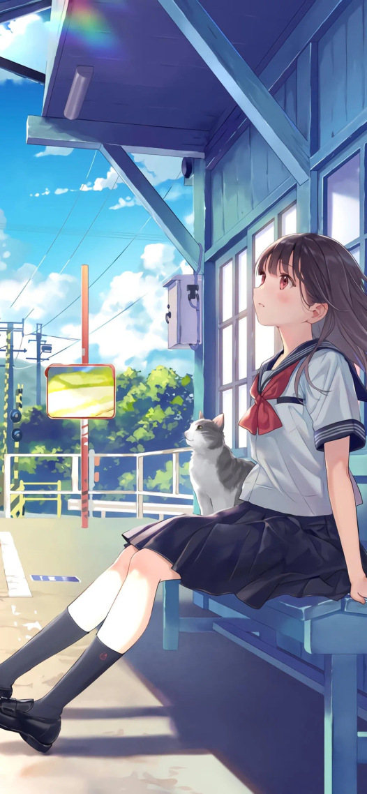校園風少女