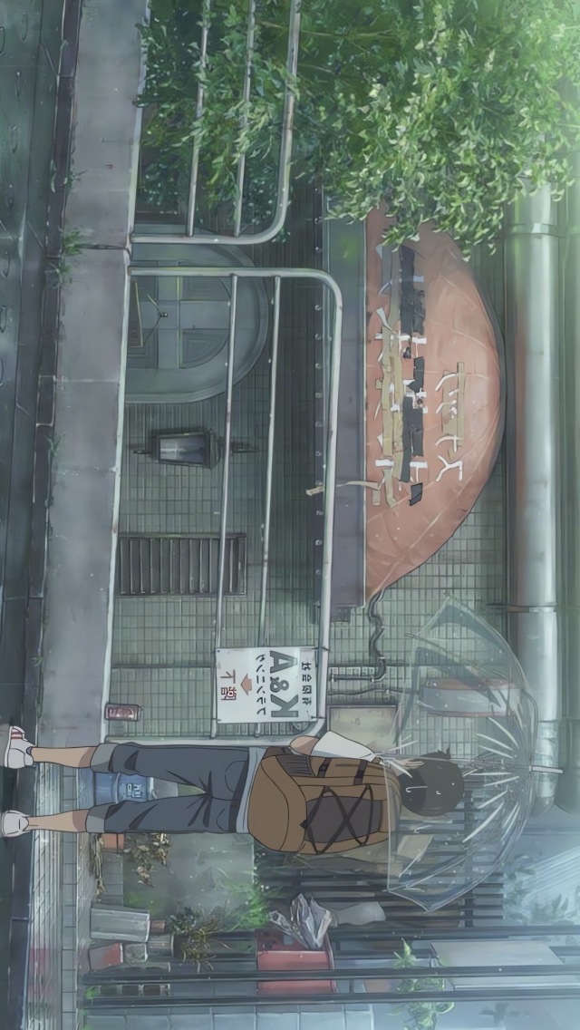 撐傘男孩