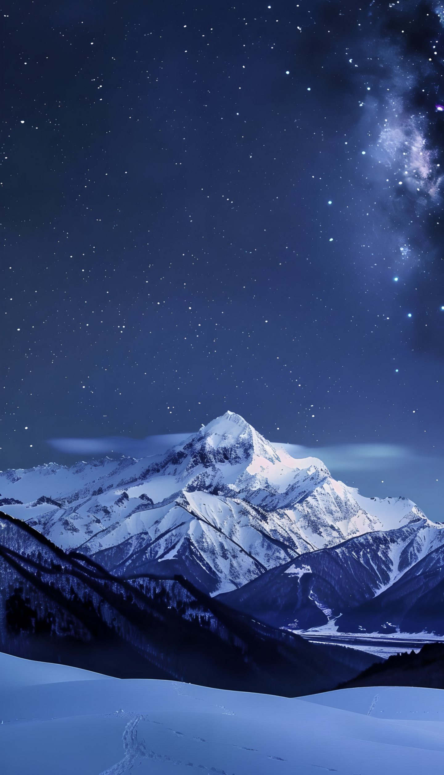 高山雪景