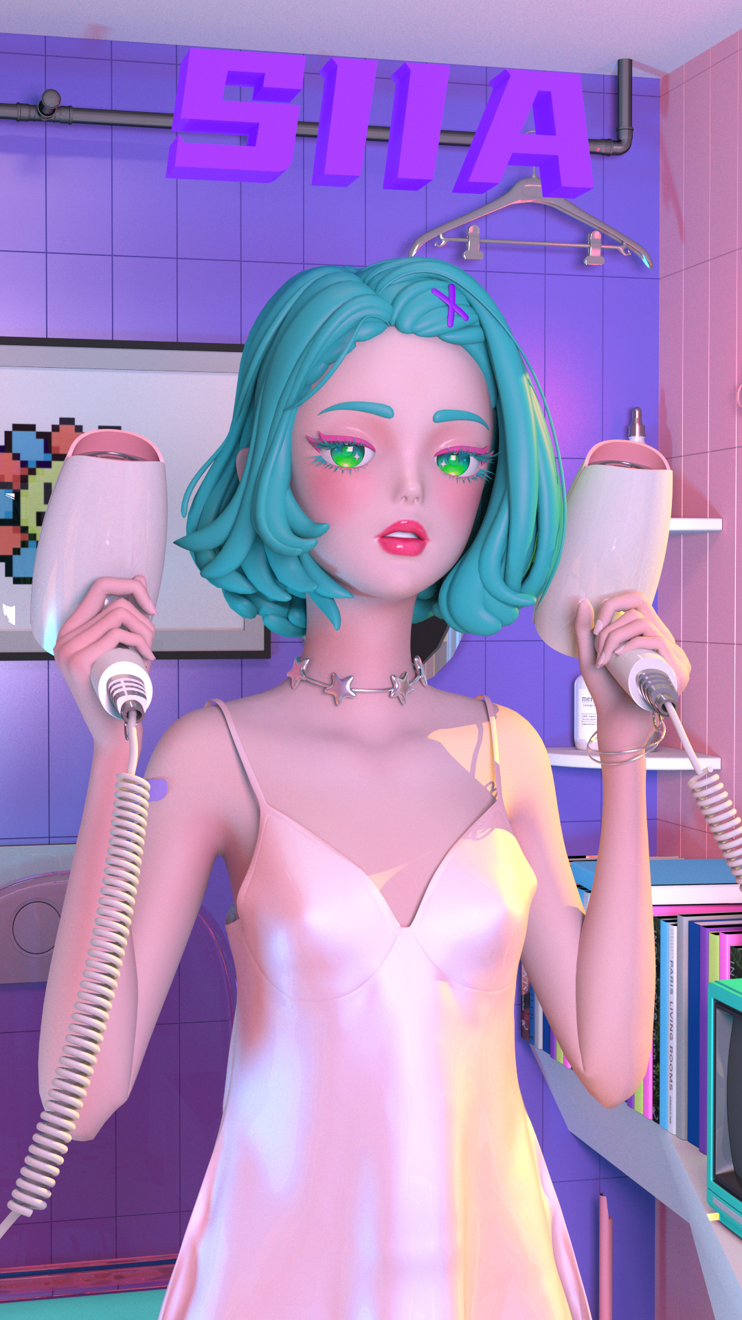 甜酷少女的double吹風機