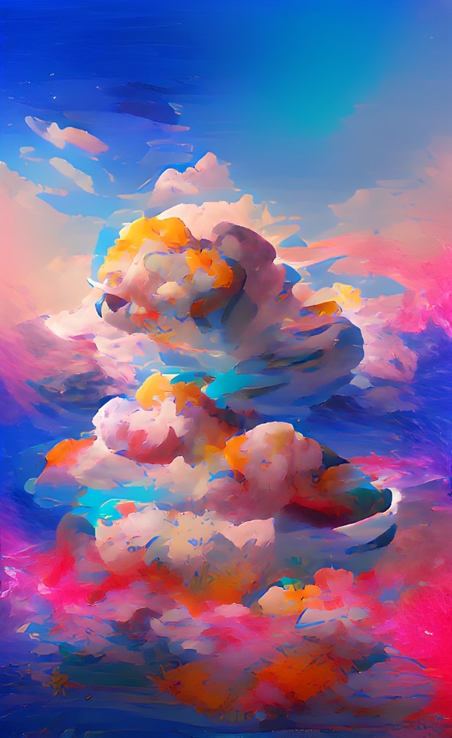 漸變雲朵