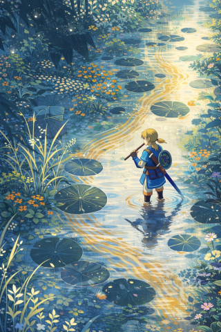 插画风格林克