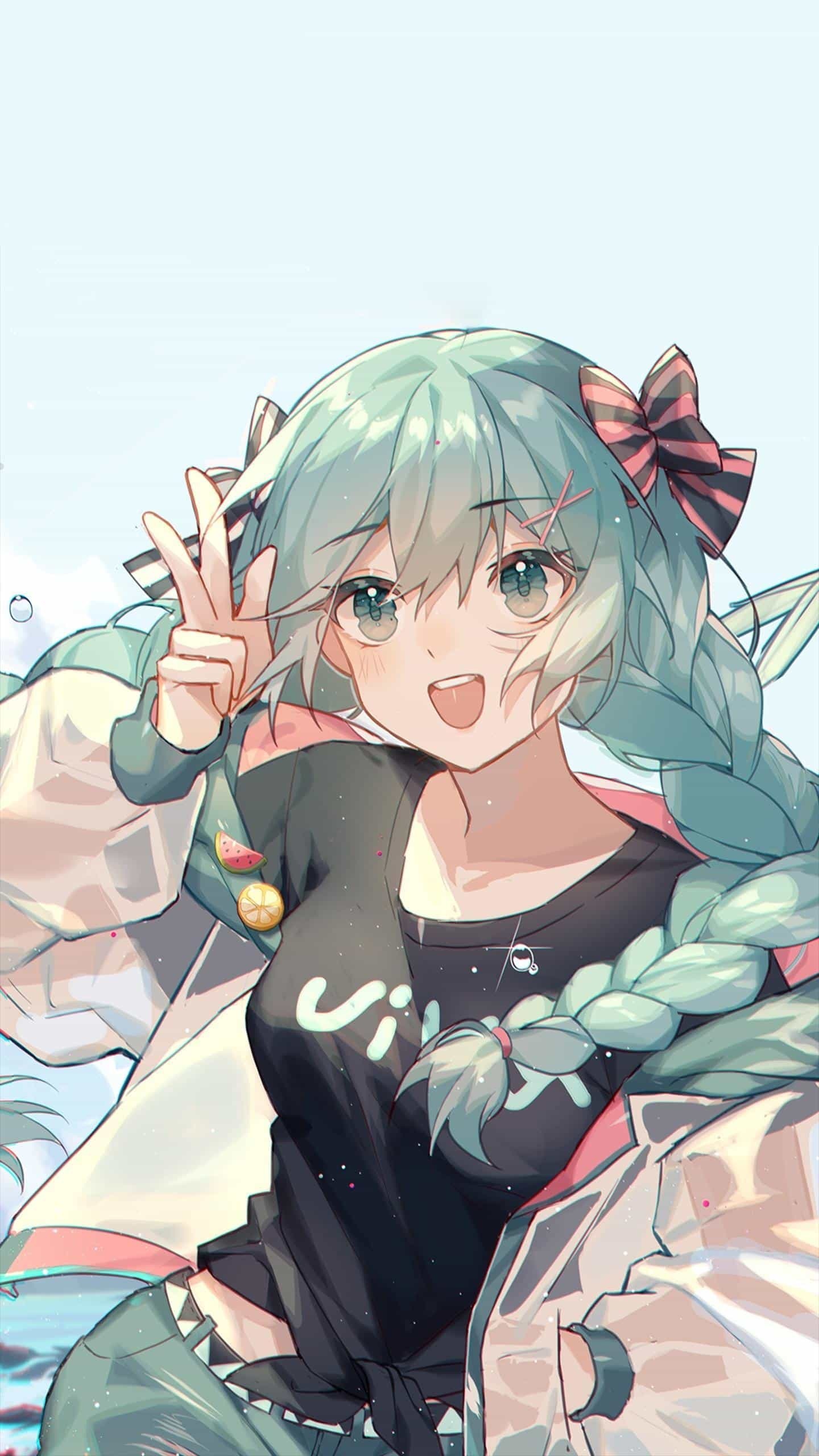 初音未來微信聊天背景圖高清