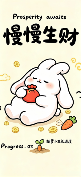 慢慢生财手机壁纸