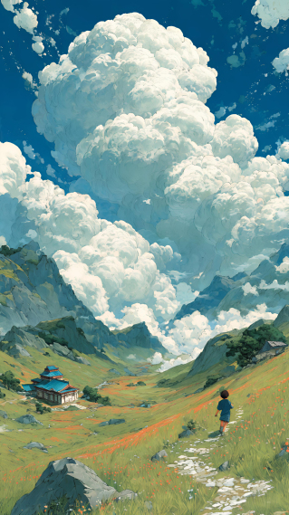 云下的山间小行