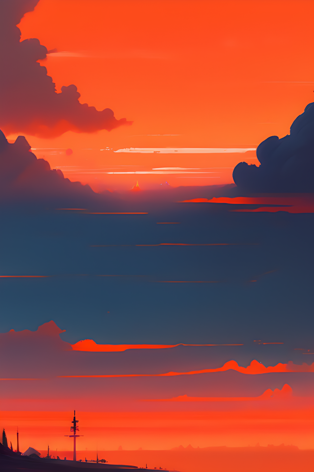 orange sky