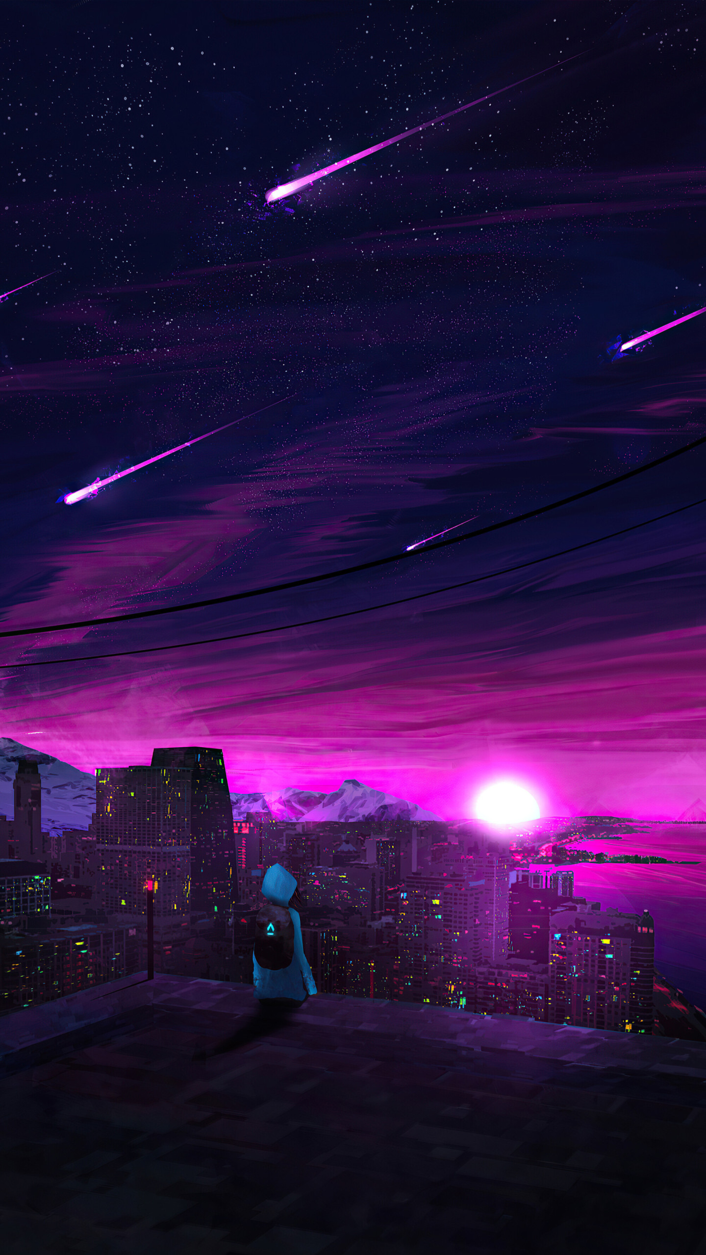 守望屬於你的星微信運動背景圖片