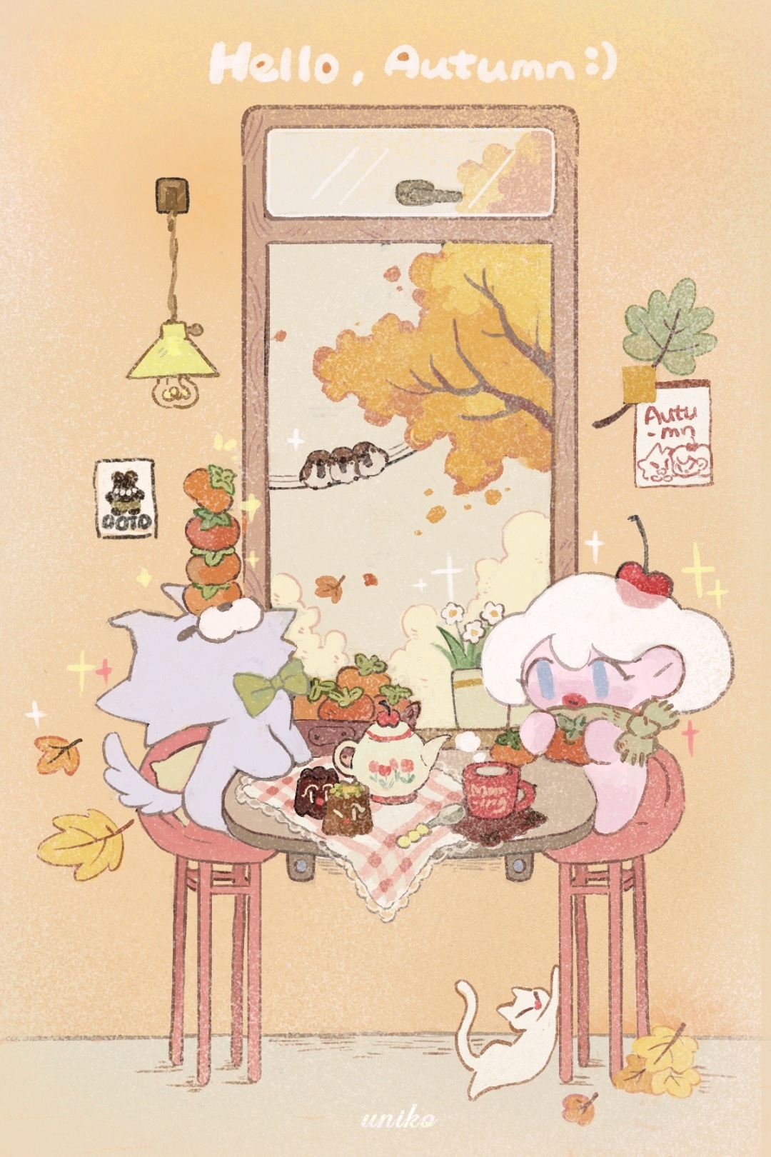 秋日早晨?