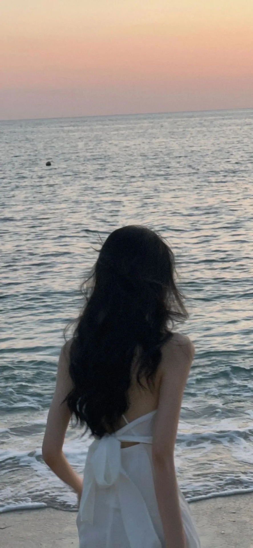 ins风格美女背影