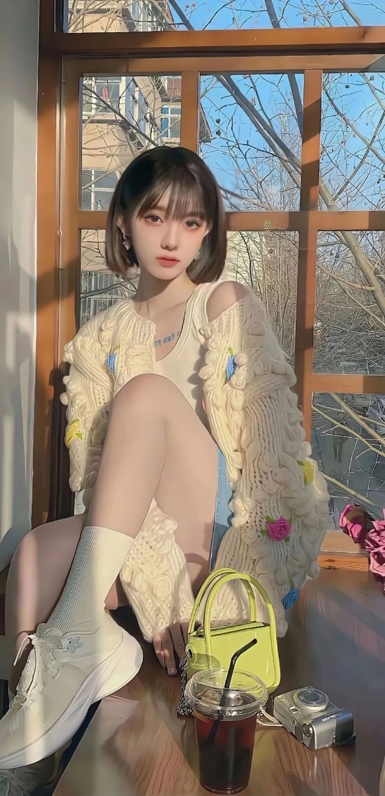 短髮美女