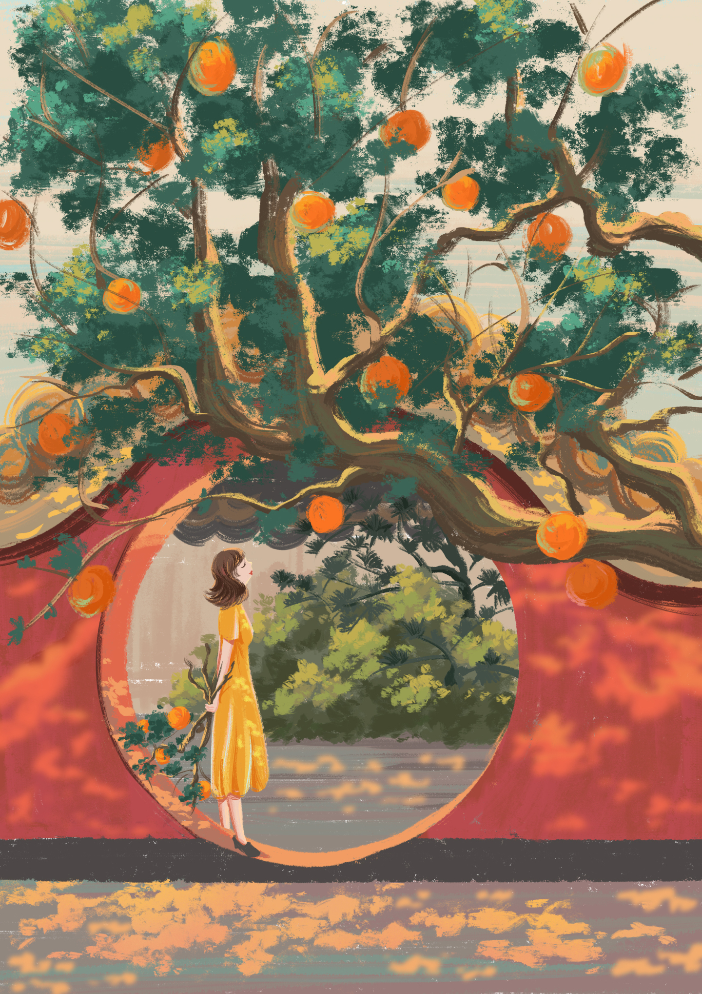 【公園裡的女孩 唯美】