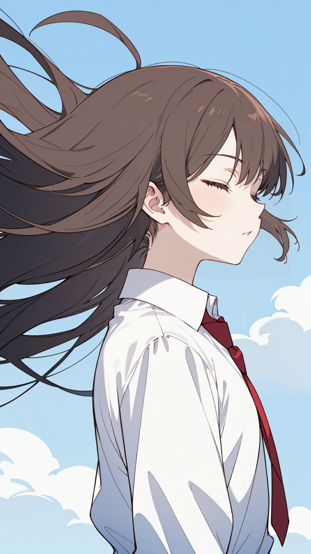 風中的女孩