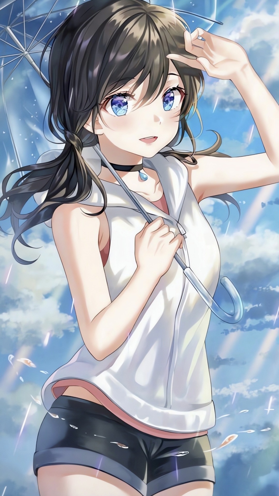 撑伞少女