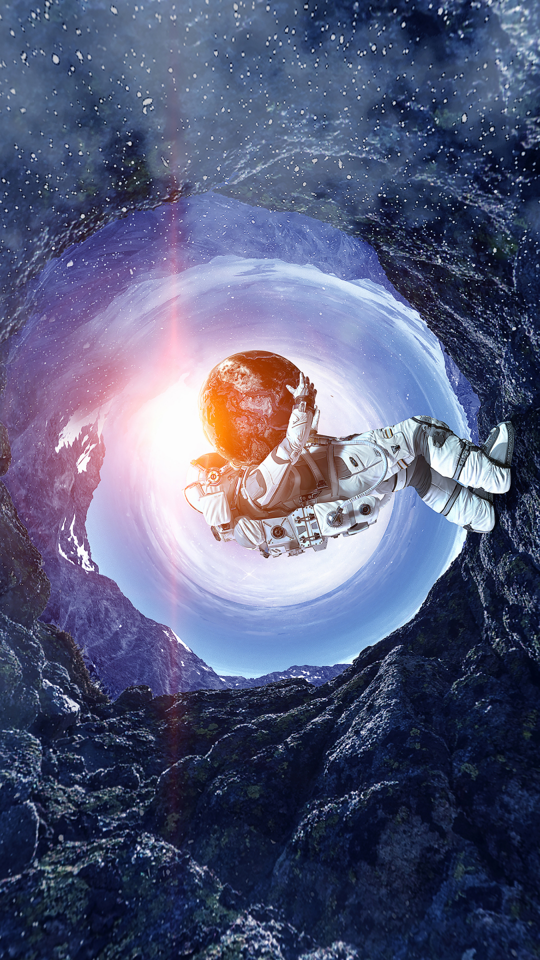 【宇宙中的太空人】