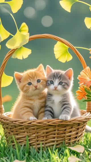 两只可爱猫