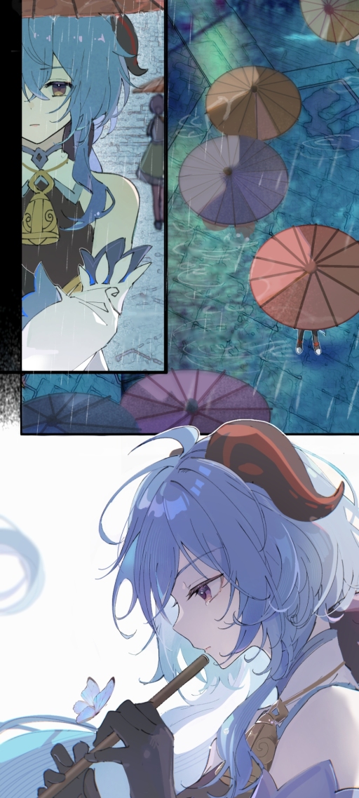 甘雨微信背景壁紙
