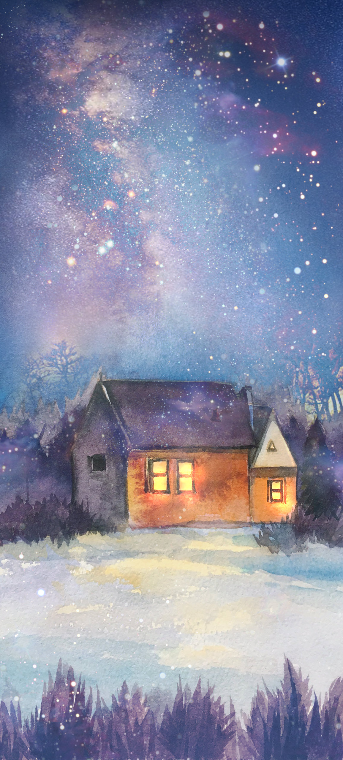 星空下的小屋