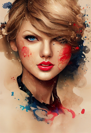 泰特斯威夫特油画壁纸