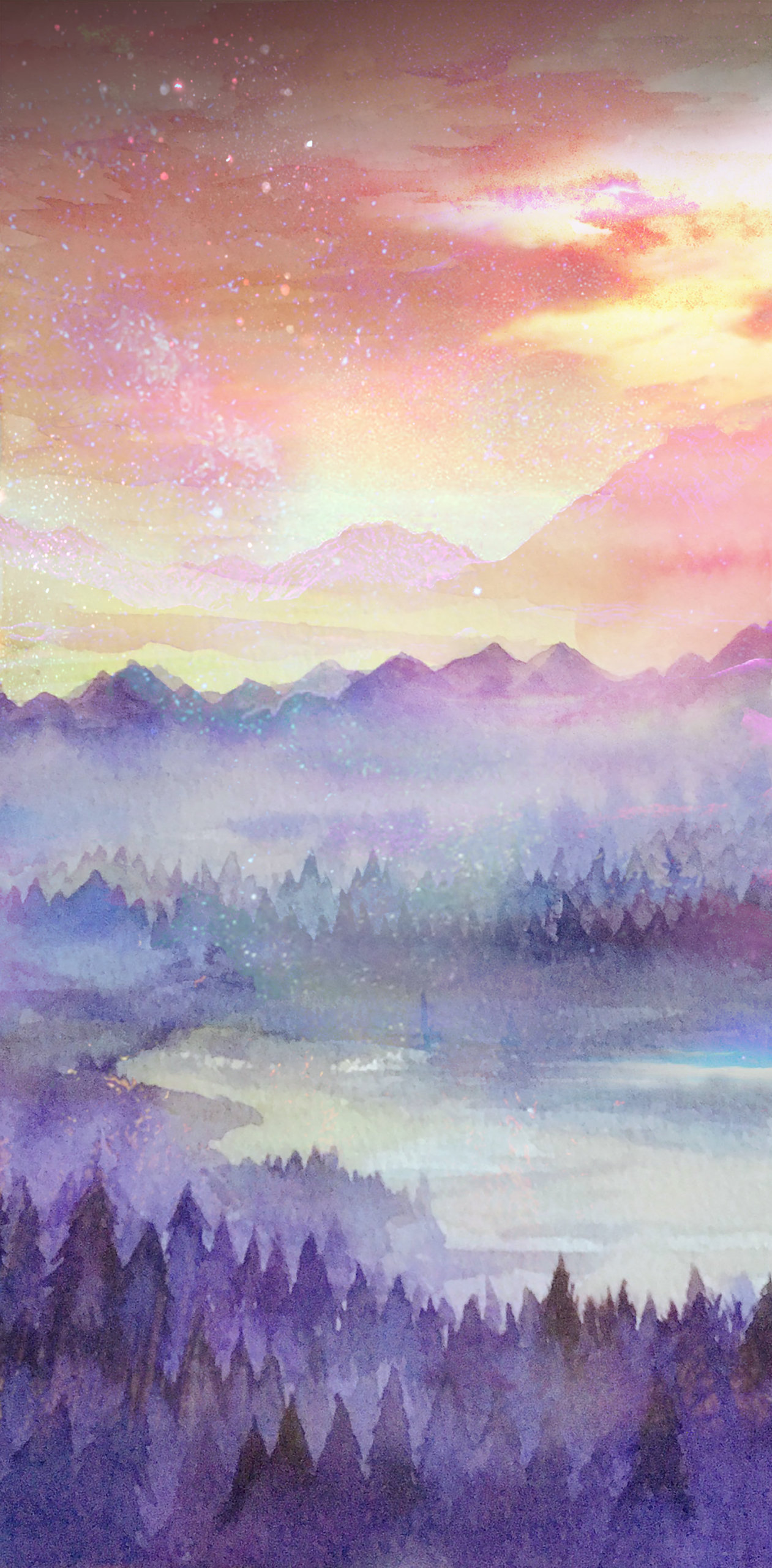 微信牆紙火燒雲