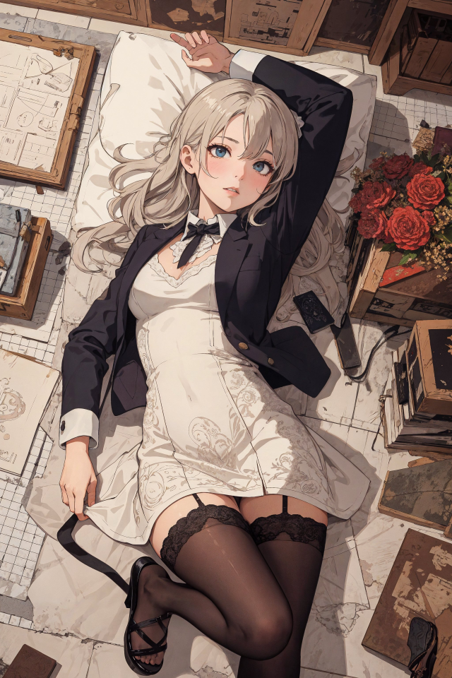 下班的慵懶少女