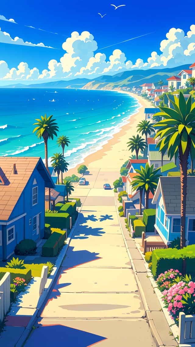 悠閑海邊
