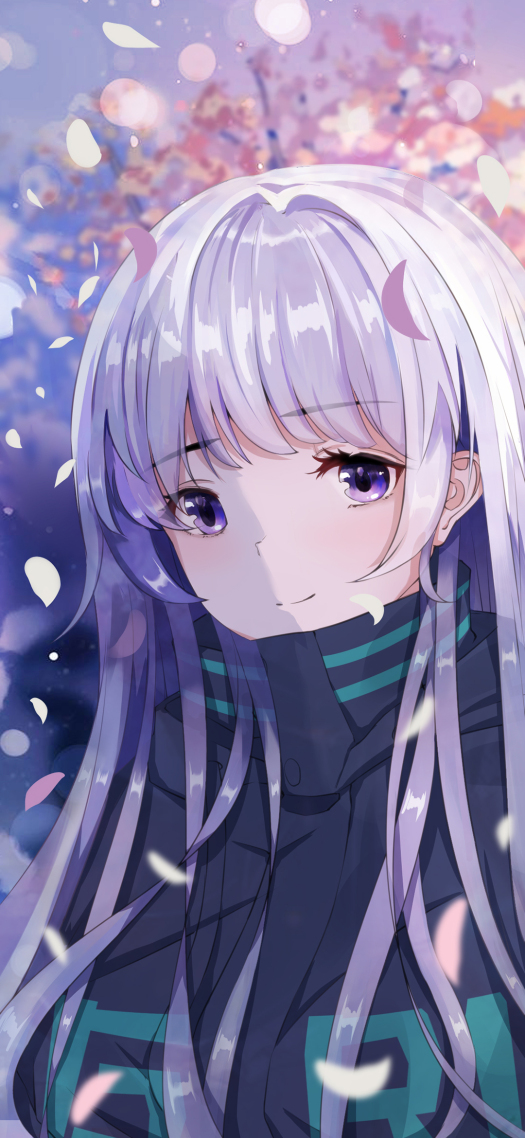 可愛的小女孩二次元微信背景圖