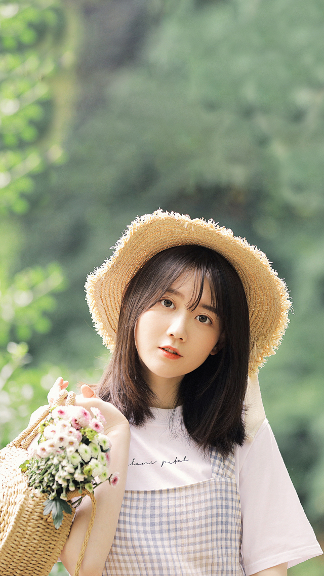 屏幕圖片手機高清壁紙~法式田園女孩 唯美 (2)